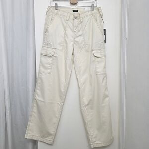 True Religion Cream Cargo Pants with Sturdy Cotton Blend